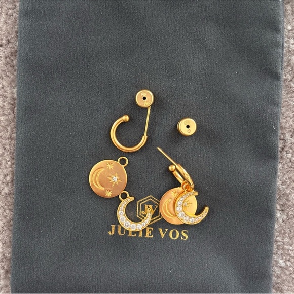 NWOT Julie Vos Luna 4-in 1 Charm Earring - Picture 10 of 11